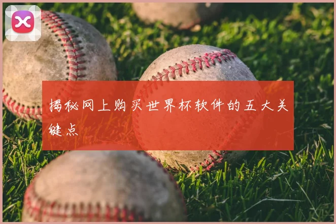 揭秘网上购买世界杯软件的五大关键点